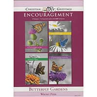 Butterfly Gardens Encouragement Greeting Cards