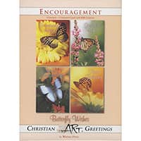 Butterfly Wishes Encouragement Greeting Cards