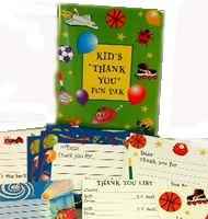 Kids Thank You Cards Fun Pack (Box of 12)