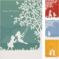 Birthday Silhouette Images (Box of 12)