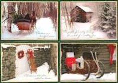 Traditional Christmas Scenes Christmas Cards<br>(Box of 12)