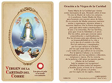 La Caridad del Cobre Laminated Prayer Card