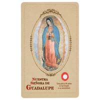 Oraci�n a N.S. de Guadalupe Prayer Card