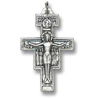 St. Francis of Assisi Crucifix Pendant Necklace