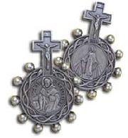 St Peregrine Cancer Saint Rosary Ring