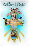 Illustrated Holy Spirit Confirmation Wall Cross