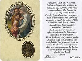 Holy Family Prayer Card