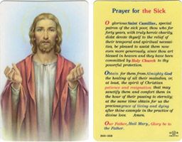 Prayer for the Sick Holy Card