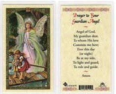 Guardian Angel Prayer Card Laminated