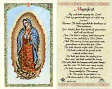 Our Lady of Guadalupe Nuestra Seora de Guadalupe Prayer Card Laminated