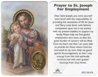 St. Joseph Employment Prayer Card Laminated 