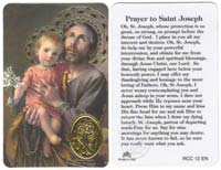 St. Joseph Prayer Laminated Card