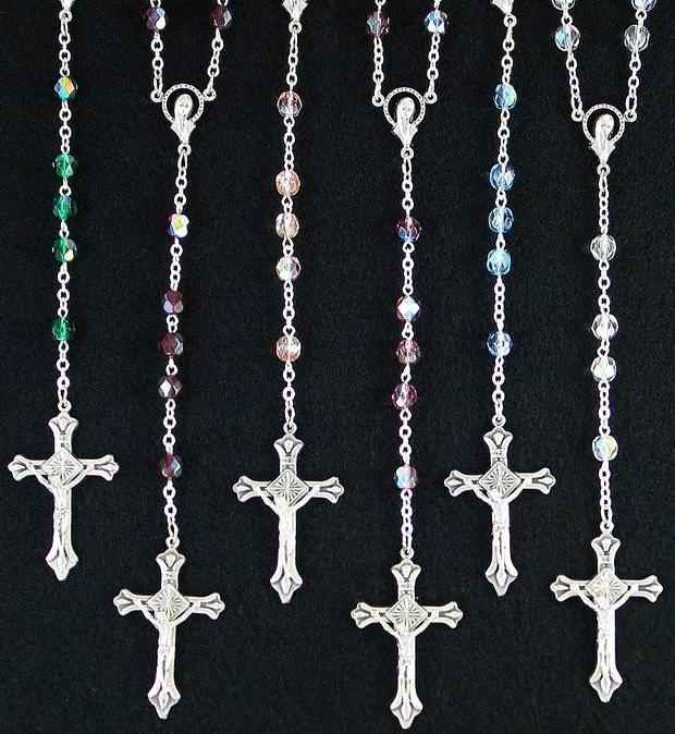 Emerald Glass Beads Rosary