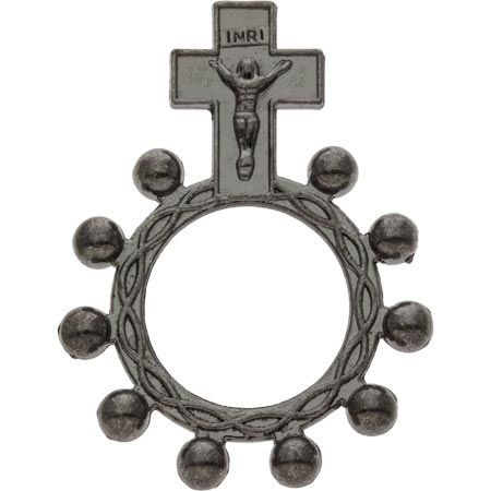 Economical Black Rosary Wooden Crucifix