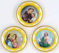 Round Saint Magnets St. Anthony,  St. Jude,  Madonna. 