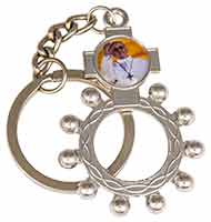 Pope Francis Key Chain Rosary Ring