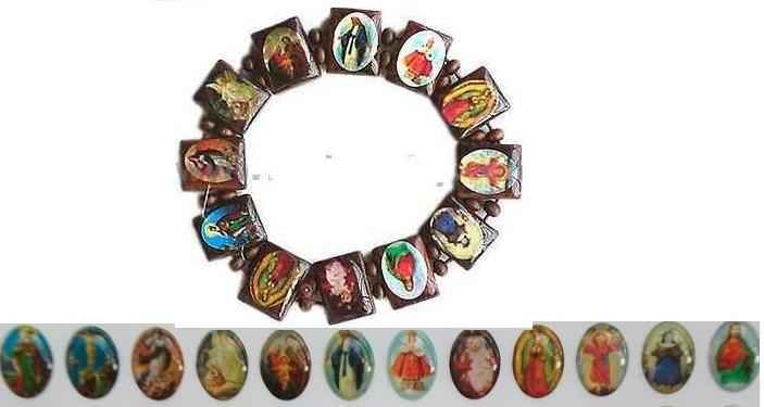 Catholic Saints Pictures Bracelet