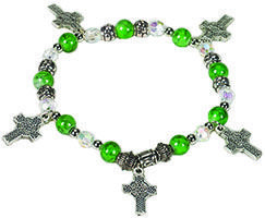 Celtic Cross Irish Charm Bracelet - Celtic Cross Bracelet Womens