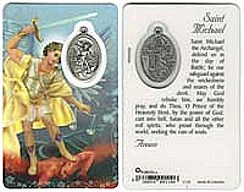 St. Michael Holy Prayer Card & Medal