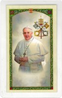 Pope Francis Prayer Holy Card