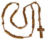 Solid Wood Beads Rosary Light Wood