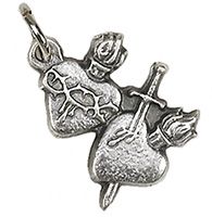 Sacred Hearts  of Jesus Bracelet Medal Charm