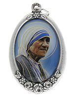 Saint Teresa Metal & Epoxy Medal