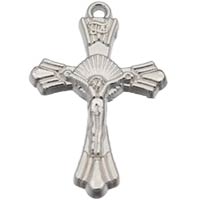 Crucifix Charm Silver Pewter (Pkg of 12)