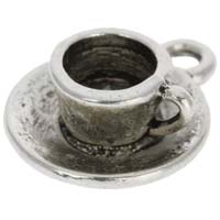 Tea Cup Charms - Antique Silver