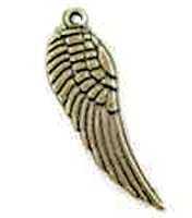 Angel Wings Charm Bronze
