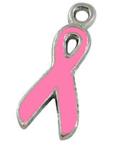 Breast Cancer Awareness Charms - Pink Ribbon Charms