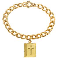 Gold Bible Bracelet or Pendant Necklace