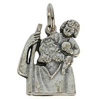 St Christopher Charm Travelers Pewter
