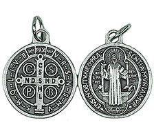 St. Benedict Pewter Charm Medal