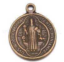 St. Benedict BRonze Charm Medal 