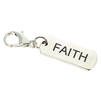 Faith Silver Charm Lobster Claw 