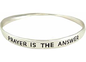 Prayer is the Answer Twisted Bracelet Mobius