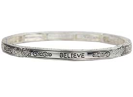 Believe Bangle Bracelet