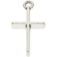 Silver Cross Charms (Pkg of 12)