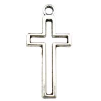 Silver Cross Outline Charm