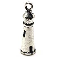 Silver Lighthouse Pendant Charm (Pkg of 12)