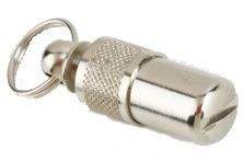 Emergency Information Tube Charm Aluminum