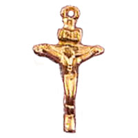 Gold Plated Crucifix Pendant (Pkg of 12)