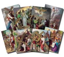 Stations of  the Cross 14 Posters Set 12 x 16 