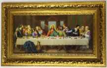 Last Supper Print Museum Framed 18 Inches