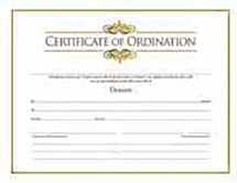 deacon ordination certificate 6 blank ordination certificates