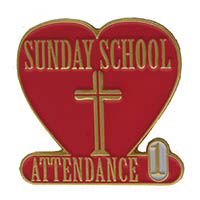 Year 1 Sunday School Attendance Pin