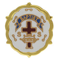 Baptist Cross and Crown One Year Pin