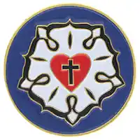 Lutheran Rose Pin