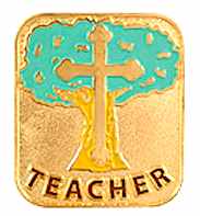 Teacher Christian Recognition Lapel Pin